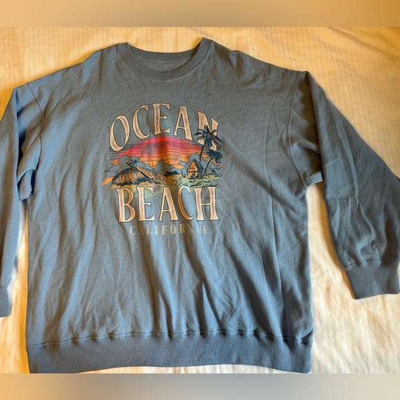 Hollister Blue Crewneck Sweatshirt - Picture 1 of 8